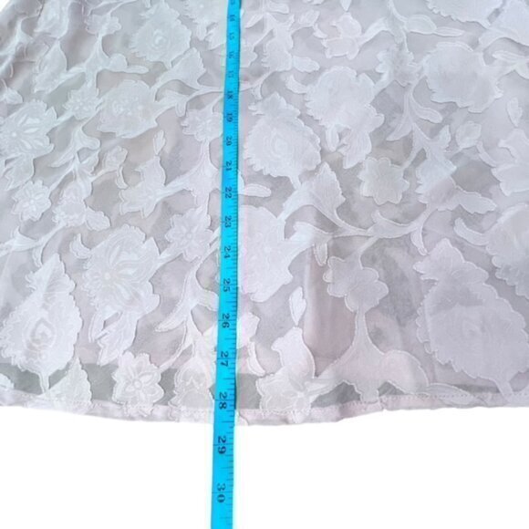 Flora by Flora Nikrooz Lingerie Chemise Slip Dress Robe Set Light Pink Floral - Picture 11 of 16